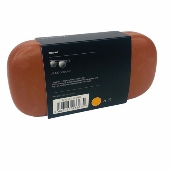 KOMONO Sunglasses Bennet Amber NEW square yellow gold - Picture 10 of 12